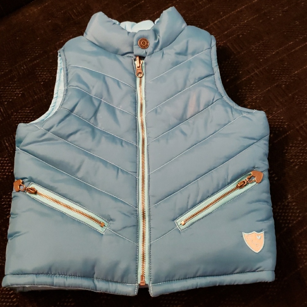 Reversible Puffer Vest for Toddler Girl